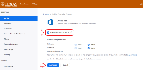 Integrating your Outlook Calendar with Zoom - OAuth 2.0 | Zoom
